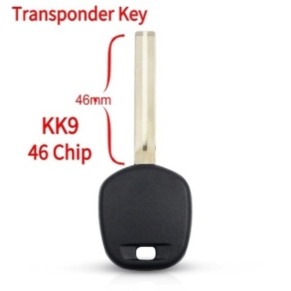 2007-2011 Kia - KK9 Transponder Key (46 Chip)(Aftermarket chip/OEM chip )(No logo)